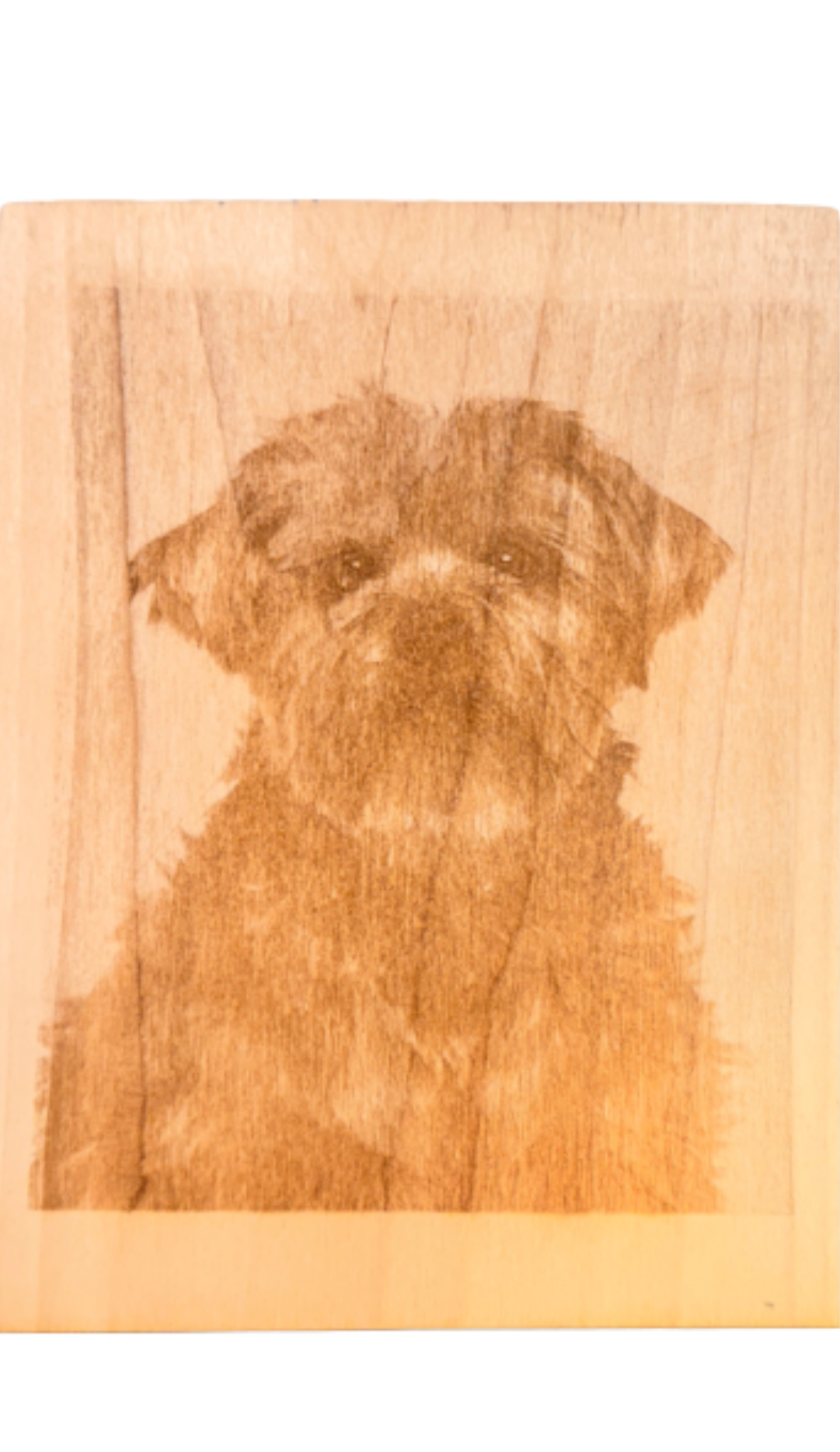 Custom pet photo laser engraved wood plaque